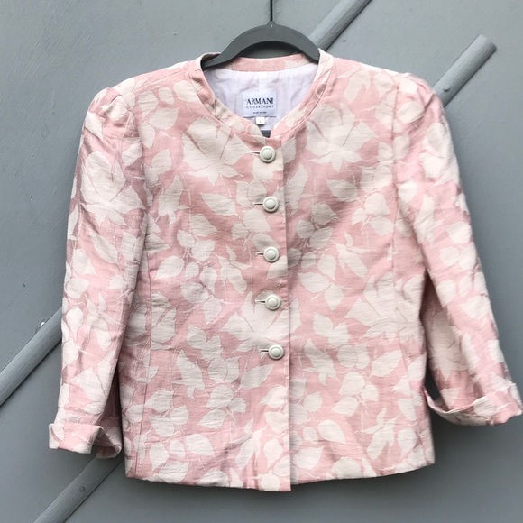 Armani Collezioni Jackets & Blazers - Vintage Armani Collezioni Pink Blazer Sz 6